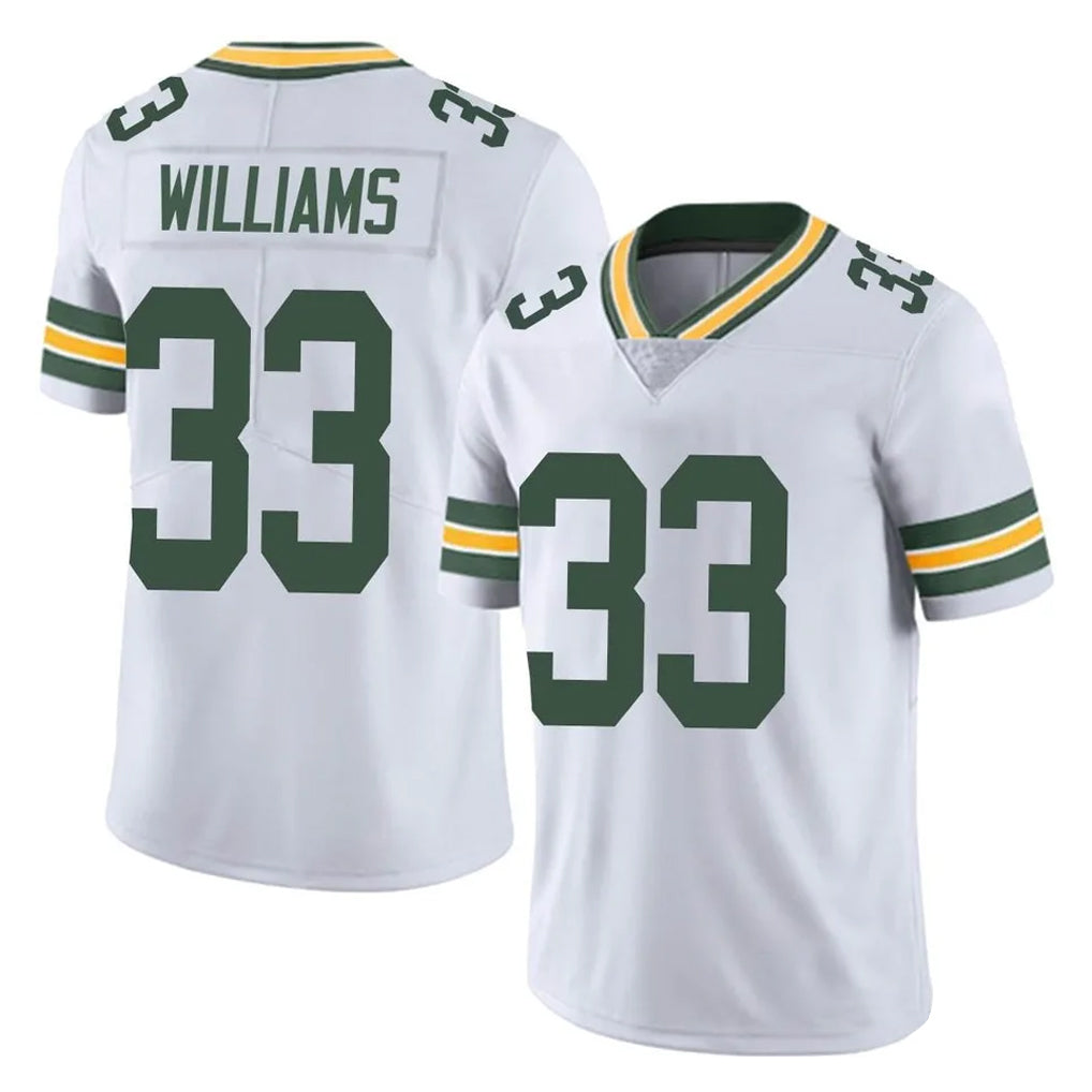 Yuxns GB.Packers #33 Evan Williams Player White Vapor Untouchable Limited Home Game Stitched Jerseys