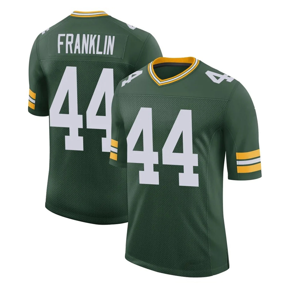 Yuxns GB.Packers #44 Zaire Franklin Player Green Limited Classic Home Game Stitched Jerseys