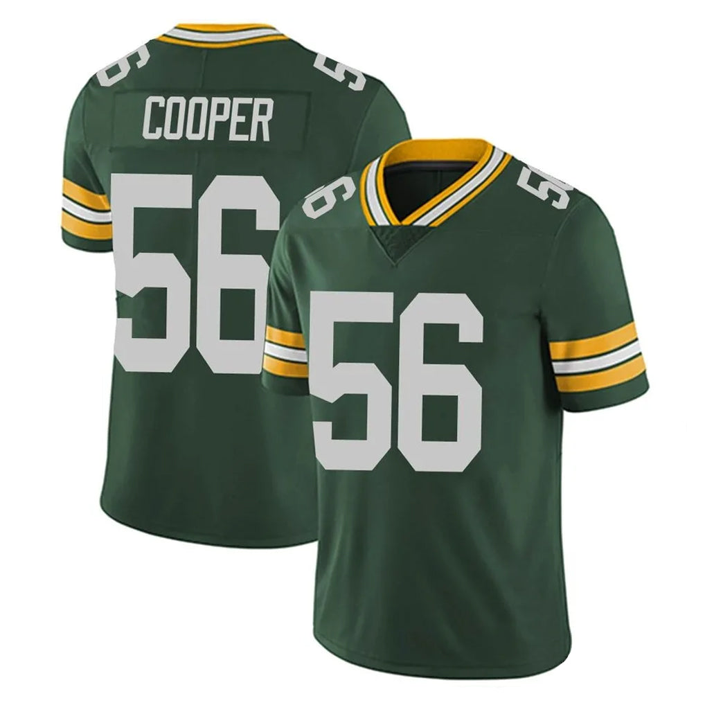 Yuxns GB.Packers #56 Edgerrin Cooper Player Green Vapor Untouchable Limited Home Game Stitched Jerseys