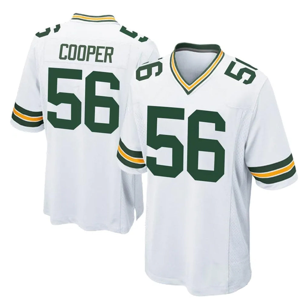 Yuxns GB.Packers #56 Edgerrin Cooper Player White Home Game Stitched Jerseys