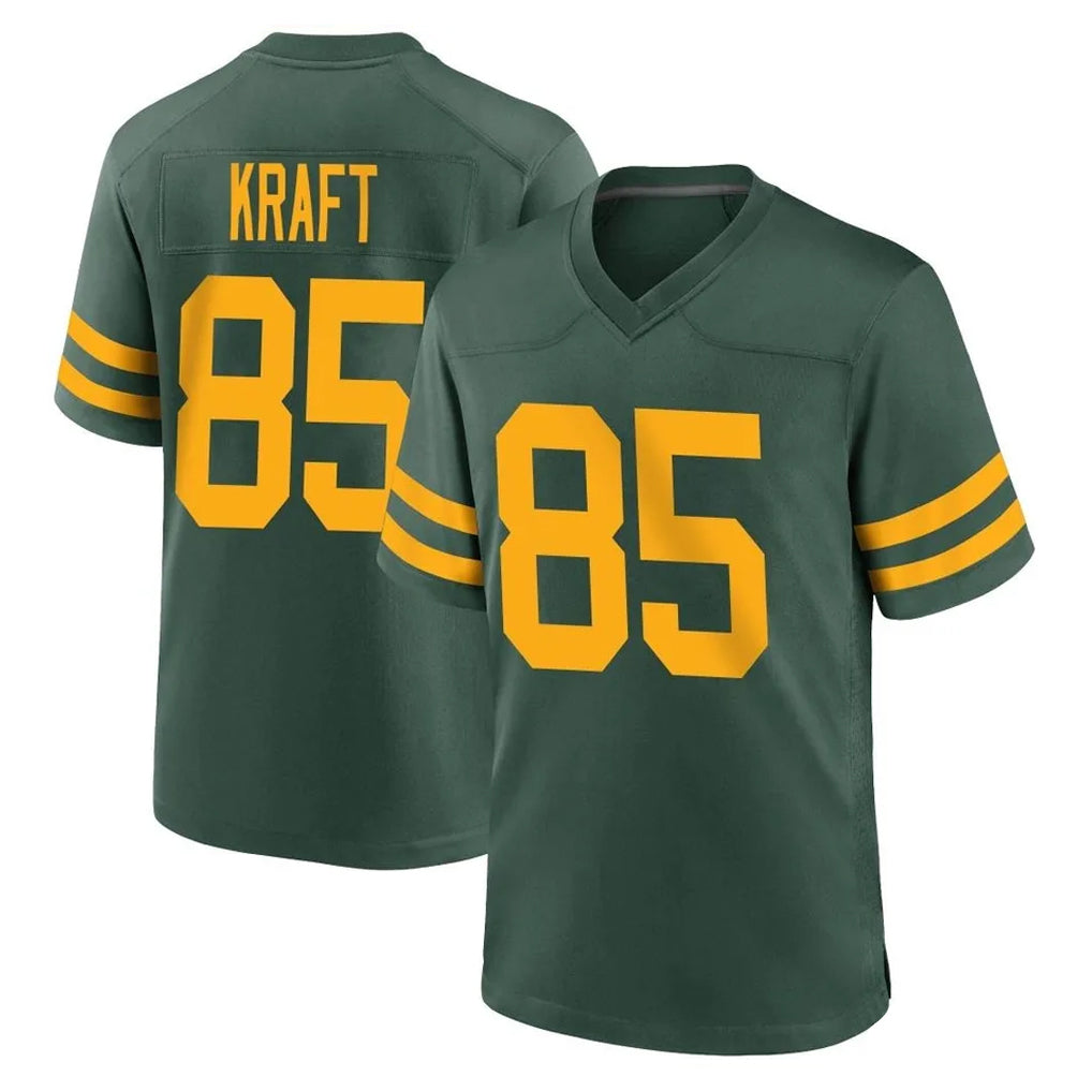 Yuxns GB.Packers #85 Tucker Kraft Player Green Alternate Home Game Stitched Jerseys