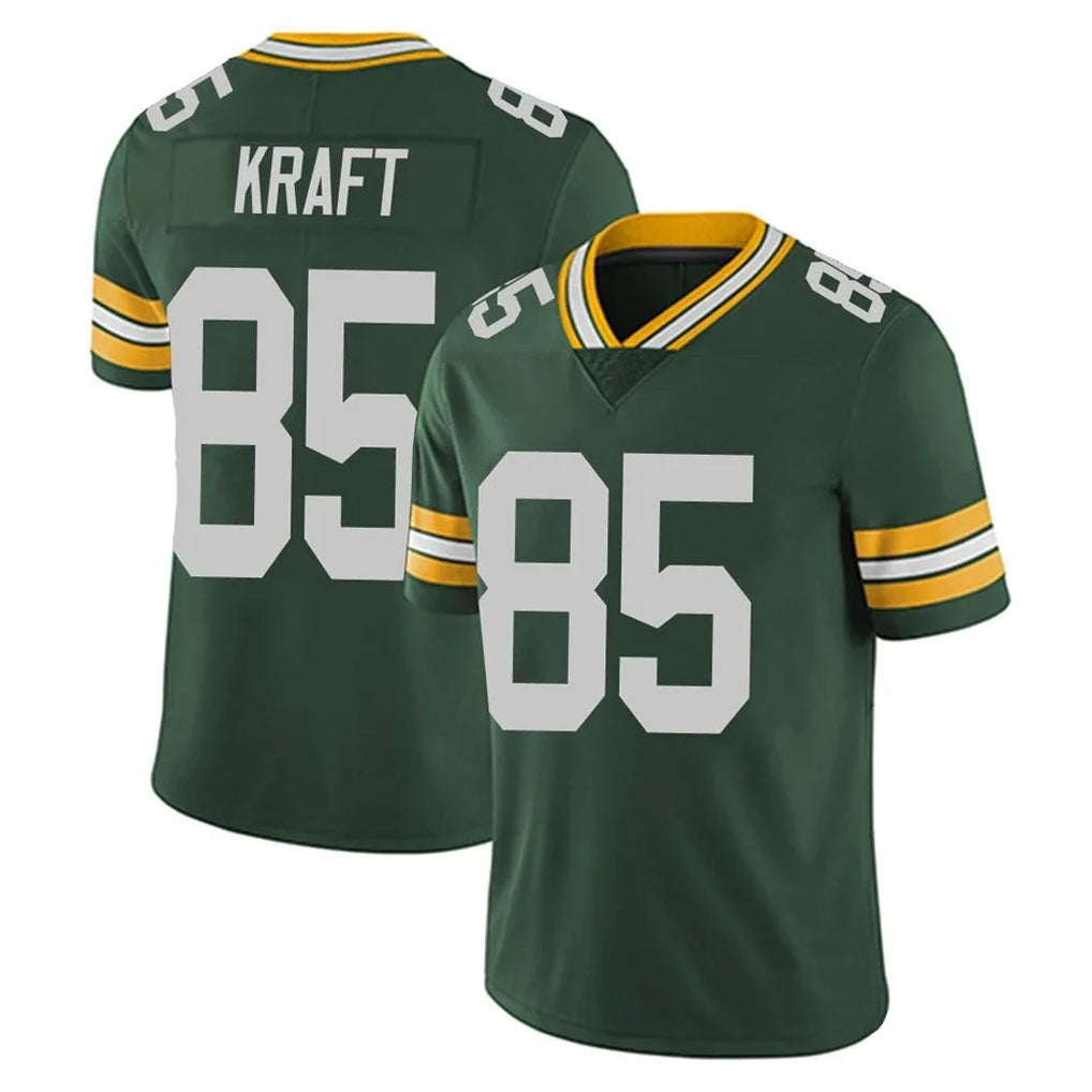 Yuxns GB.Packers #85 Tucker Kraft Player Green Vapor Untouchable Limited Home Game Stitched Jerseys