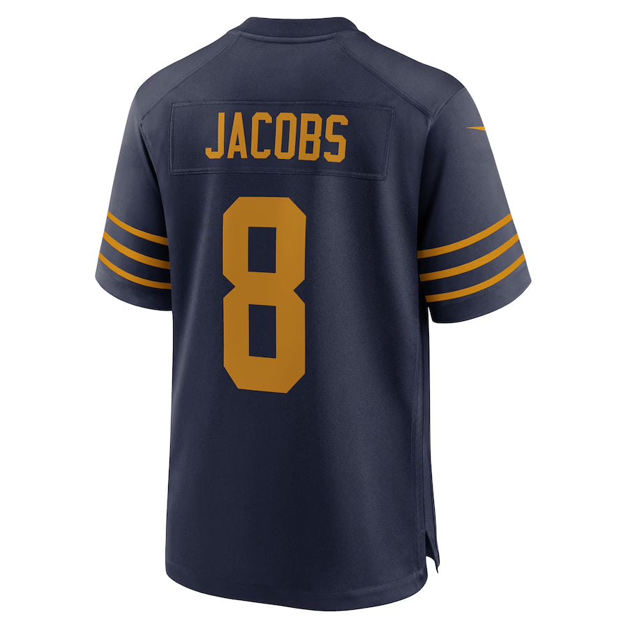 Yuxns GB.Packers #8 Josh Jacobs Player Navy The 1923 Classic Game Stitched Jerseys