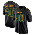 Yuxns GB.Packers #90 Lukas Van Ness Player Black Fashion Home Game Stitched Jerseys