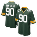 Yuxns GB.Packers #90 Lukas Van Ness Player Green Home Game Stitched Jerseys