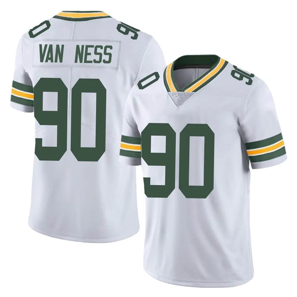 Yuxns GB.Packers #90 Lukas Van Ness Player White Vapor Untouchable Limited Home Game Stitched Jerseys