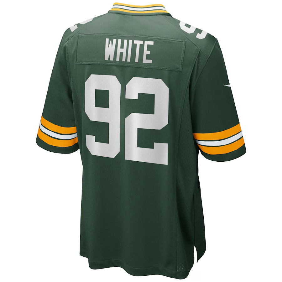 Yuxns GB.Packers #92 Reggie White Player Green Home Game Stitched Jerseys