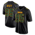 Yuxns GB.Packers #95 Devonte Wyatt Player Black Fashion Home Game Stitched Jerseys