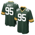 Yuxns GB.Packers #95 Devonte Wyatt Player Green Home Game Stitched Jerseys