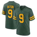 Yuxns GB.Packers #9 Christian Watson Player Green Alternate Home Game Stitched Jerseys