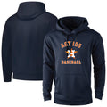 Yuxns H.Astros Navy Pullover Hoodie Blank Player Stitched Jerseys