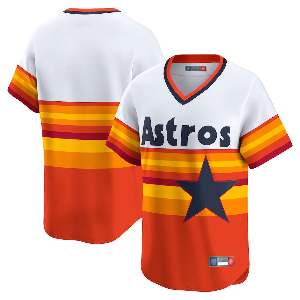 Yuxns H.Astros Rainbow Cooperstown Collection T-shirt Blank Player Stitched Jerseys