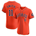 Yuxns H.Astros #11 Cam Smith Player Orange Home Limited Elite Stitched Jerseys