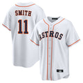 Yuxns H.Astros #11 Cam Smith Player White Home Game Stitched Jerseys