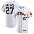 Yuxns H.Astros #27 Jose Altuve Player White Limited Elite Home Stitched Jerseys
