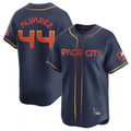 Yuxns H.Astros #44 Yordan Alvarez Player Navy City Connect Limited Home Game Stitched Jerseys