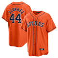 Yuxns H.Astros #44 Yordan Alvarez Player Orange Home Game Stitched Jerseys