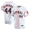 Yuxns H.Astros #44 Yordan Alvarez Player White Home Limited Stitched Jerseys