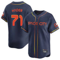 Yuxns H.Astros #71 Josh Hader Player Navy City Connect Limited Home Stitched Jerseys