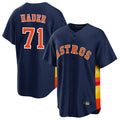 Yuxns H.Astros #71 Josh Hader Player Navy Home Game Stitched Jerseys