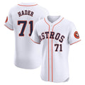 Yuxns H.Astros #71 Josh Hader Player White Limited Elite Home Stitched Jerseys