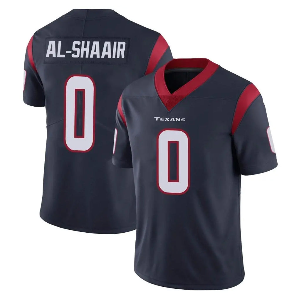 Yuxns H.Texans #0 Azeez Al-Shaair Player Navy Limited Vapor Untouchable Home Game Stitched Jerseys