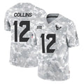 Yuxns H.Texans #12 Nico Collins Player Arctic Camo Salute To Service Limited Game Stitched Jerseys