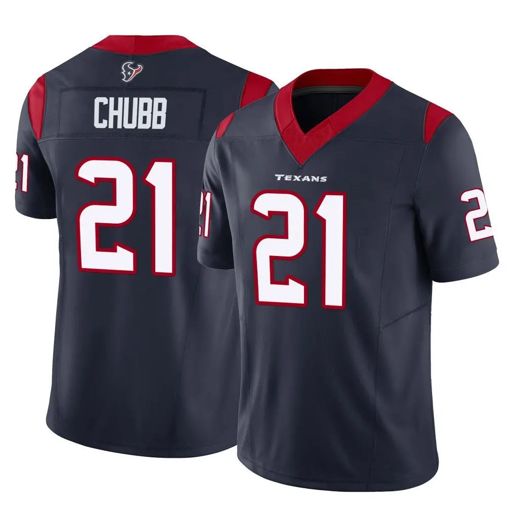 Yuxns H.Texans #21 Nick Chubb Player Vapor F.U.S.E. Limited Navy Stitched Jerseys
