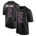 Yuxns H.Texans #2 Calen Bullock Player Black Fashion Home Game Stitched Jerseys