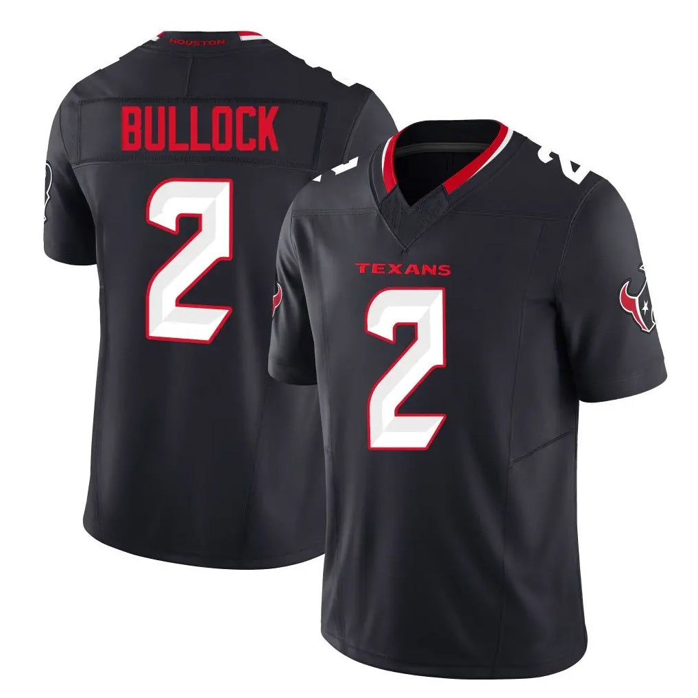 Yuxns H.Texans #2 Calen Bullock Player Navy Limited Alternate Vapor F.U.S.E. Home Game Stitched Jerseys