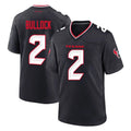 Yuxns H.Texans #2 Calen Bullock Player Navy Team Home Game Stitched Jerseys