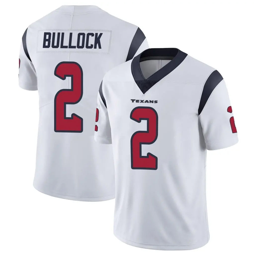 Yuxns H.Texans #2 Calen Bullock Player White Limited Vapor Untouchable Home Game Stitched Jerseys
