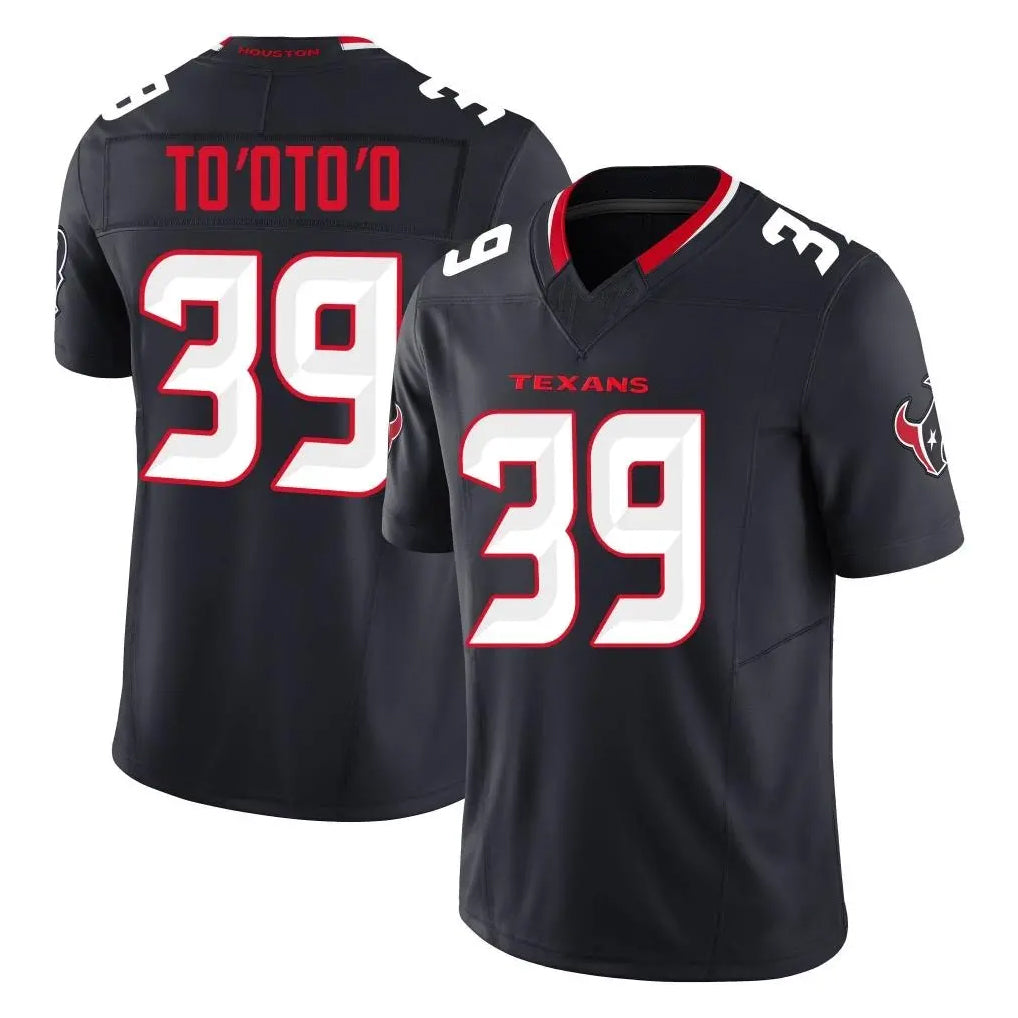 Yuxns H.Texans #39 Henry To'oTo'o Player Navy Limited Alternate Vapor F.U.S.E. Home Game Stitched Jerseys