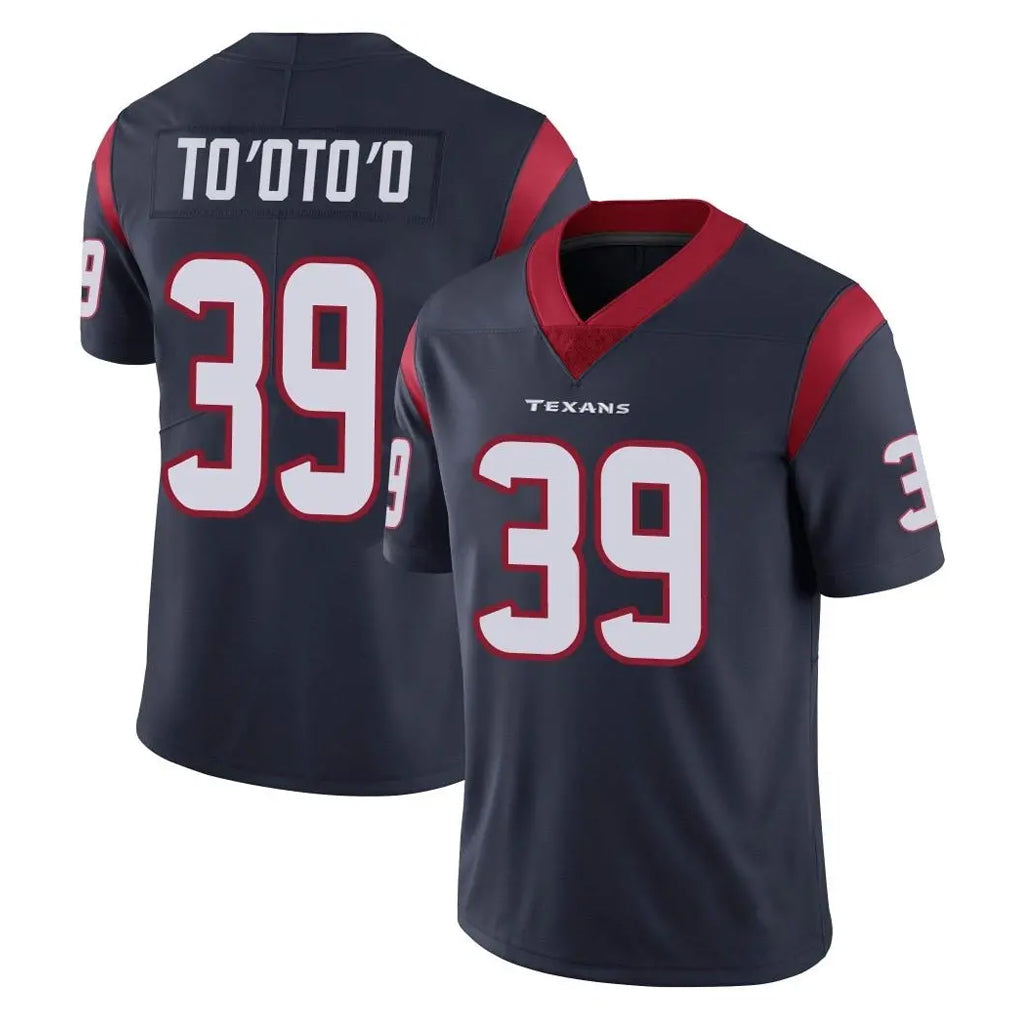 Yuxns H.Texans #39 Henry To'oTo'o Player Navy Limited Vapor Untouchable Home Game Stitched Jerseys