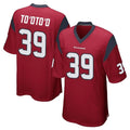 Yuxns H.Texans #39 Henry To'oTo'o Player Red Home Game Stitched Jerseys