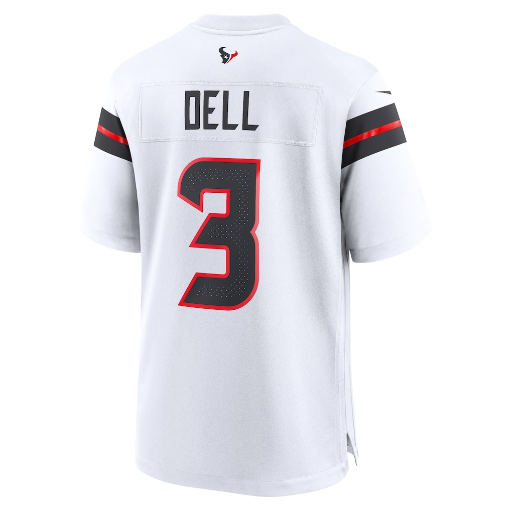 Yuxns H.Texans #3 Tank Dell White Game Stitched Jerseys