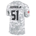 Yuxns H.Texans #51 Will Anderson Jr. Player Arctic Camo Salute to Service Limited Stitched Jerseys