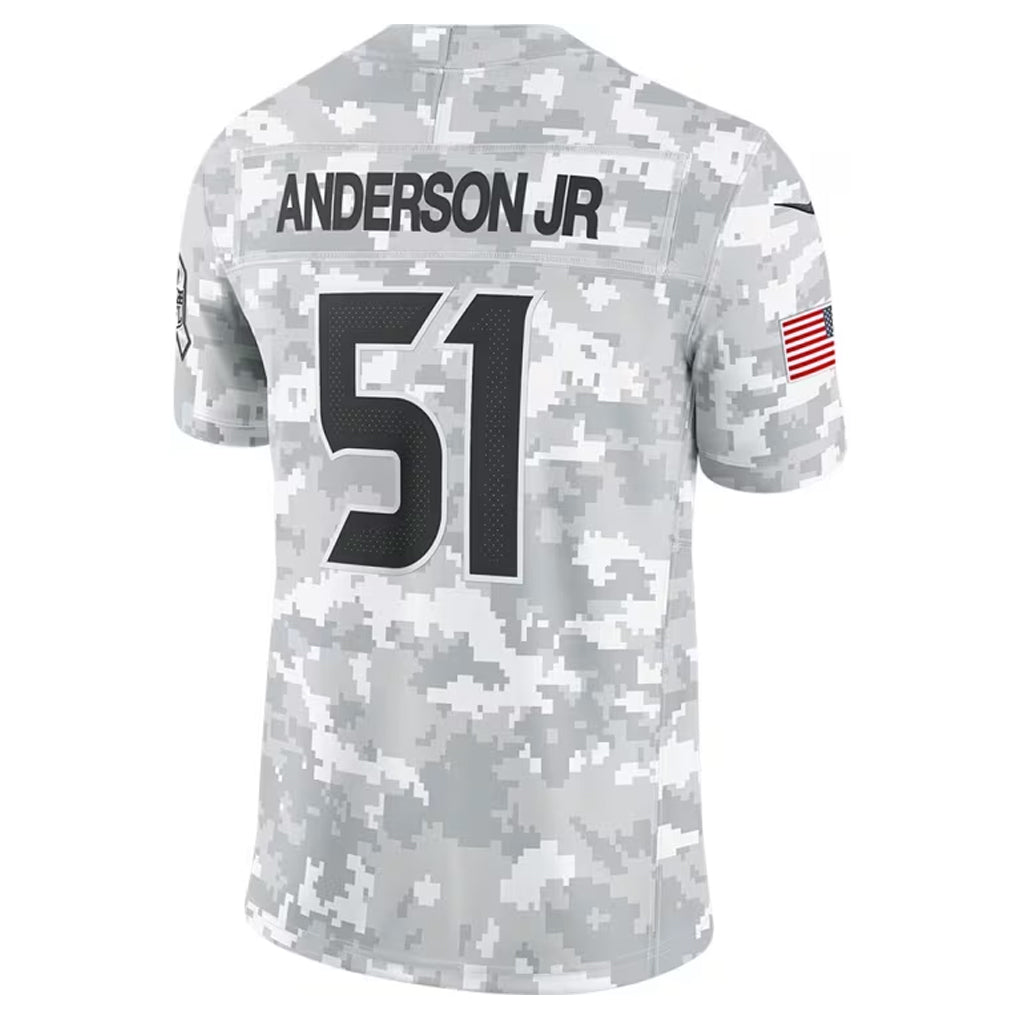 Yuxns H.Texans #51 Will Anderson Jr. Player Arctic Camo Salute to Service Limited Stitched Jerseys