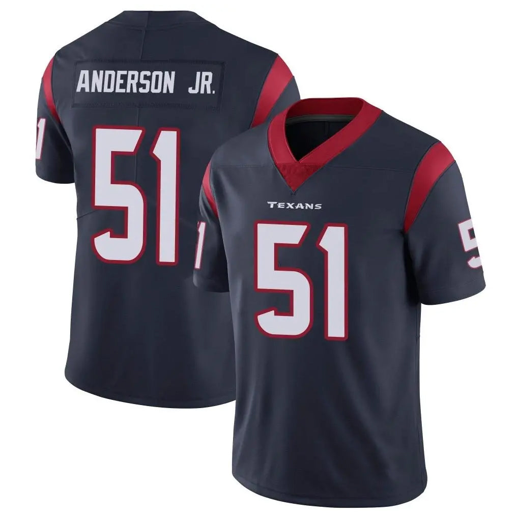 Yuxns H.Texans #51 Will Anderson Jr. Player Navy Limited Vapor Untouchable Home Game Stitched Jerseys