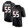 Yuxns H.Texans #55 Danielle Hunter Player Carbon Black Fashion Home Game Stitched Jerseys