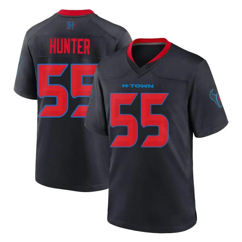 Yuxns H.Texans #55 Danielle Hunter Player Navy 2nd Alternate Home Game Stitched Jerseys