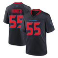 Yuxns H.Texans #55 Danielle Hunter Player Navy 2nd Alternate Home Game Stitched Jerseys