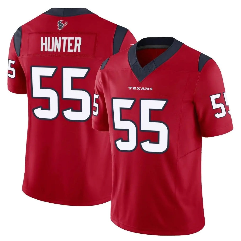 Yuxns H.Texans #55 Danielle Hunter Player Red Limited Vapor Untouchable Home Game Stitched Jerseys
