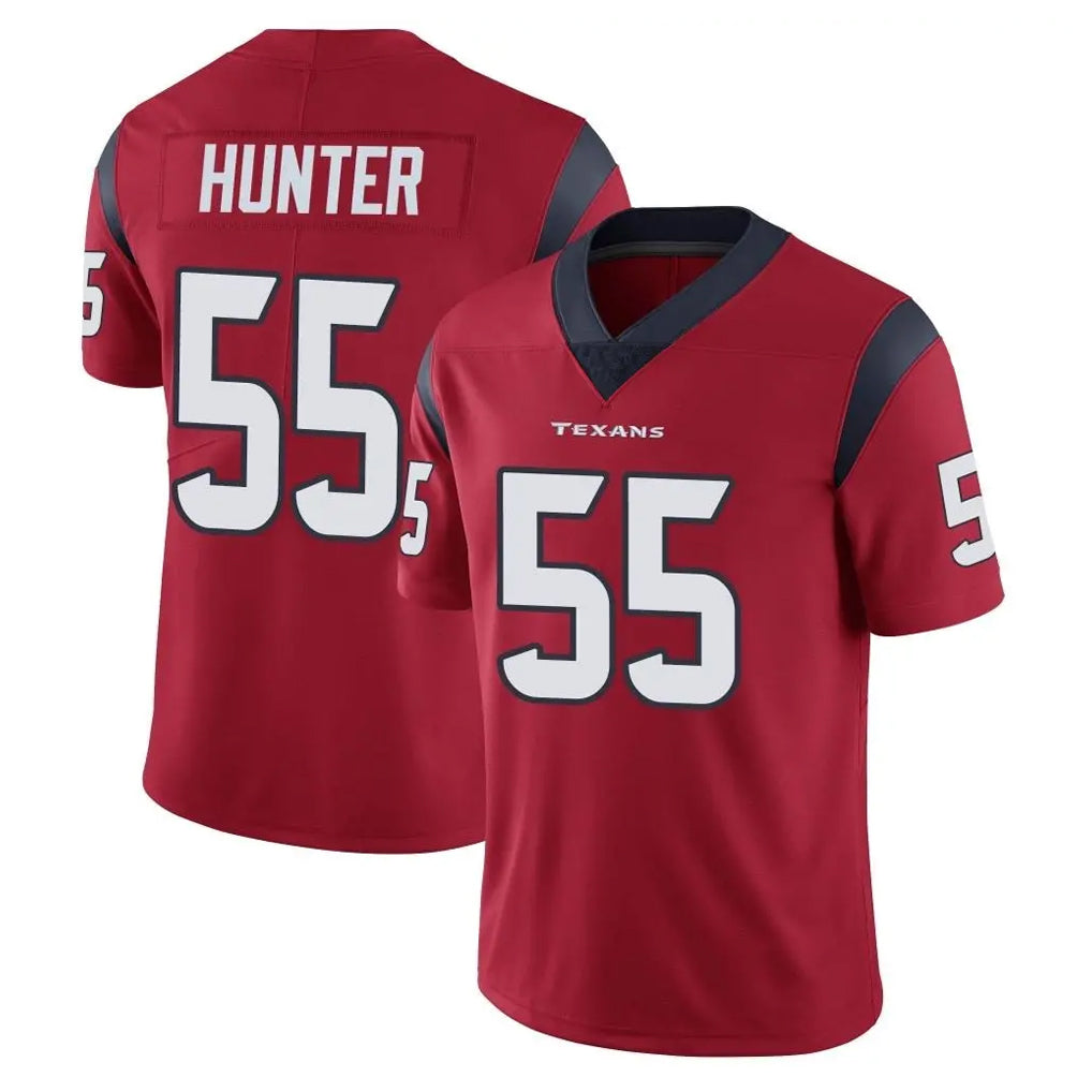 Yuxns H.Texans #55 Danielle Hunter Player Red Limited Vapor Untouchable Home Game Stitched Jerseys