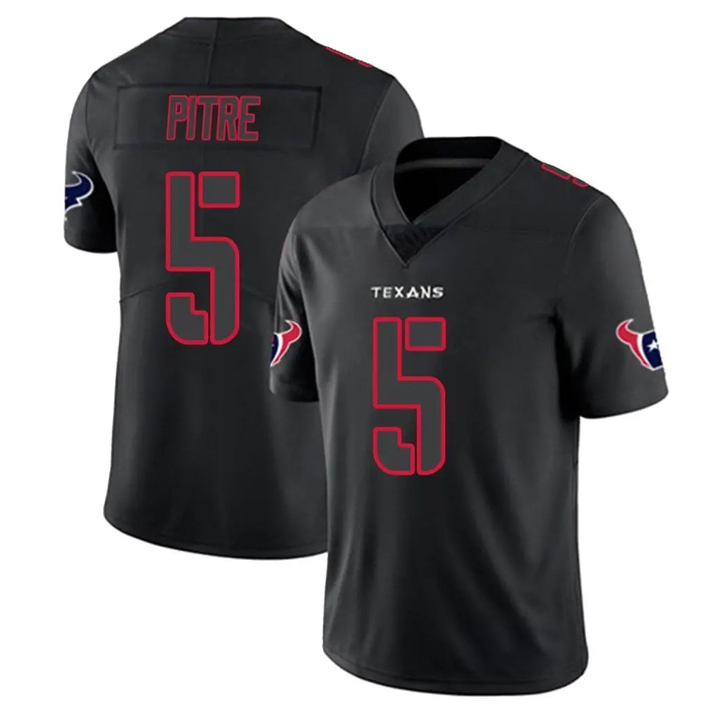 Yuxns H.Texans #5 Jalen Pitre Player Black Impact Limited Game Stitched Jerseys