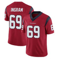 Yuxns H.Texans #69 Ed Ingram Player Red Limited Vapor Untouchable Home Game Stitched Jerseys