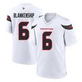 Yuxns H.Texans #6 Reed Blankenship Player White Home Game Stitched Jerseys