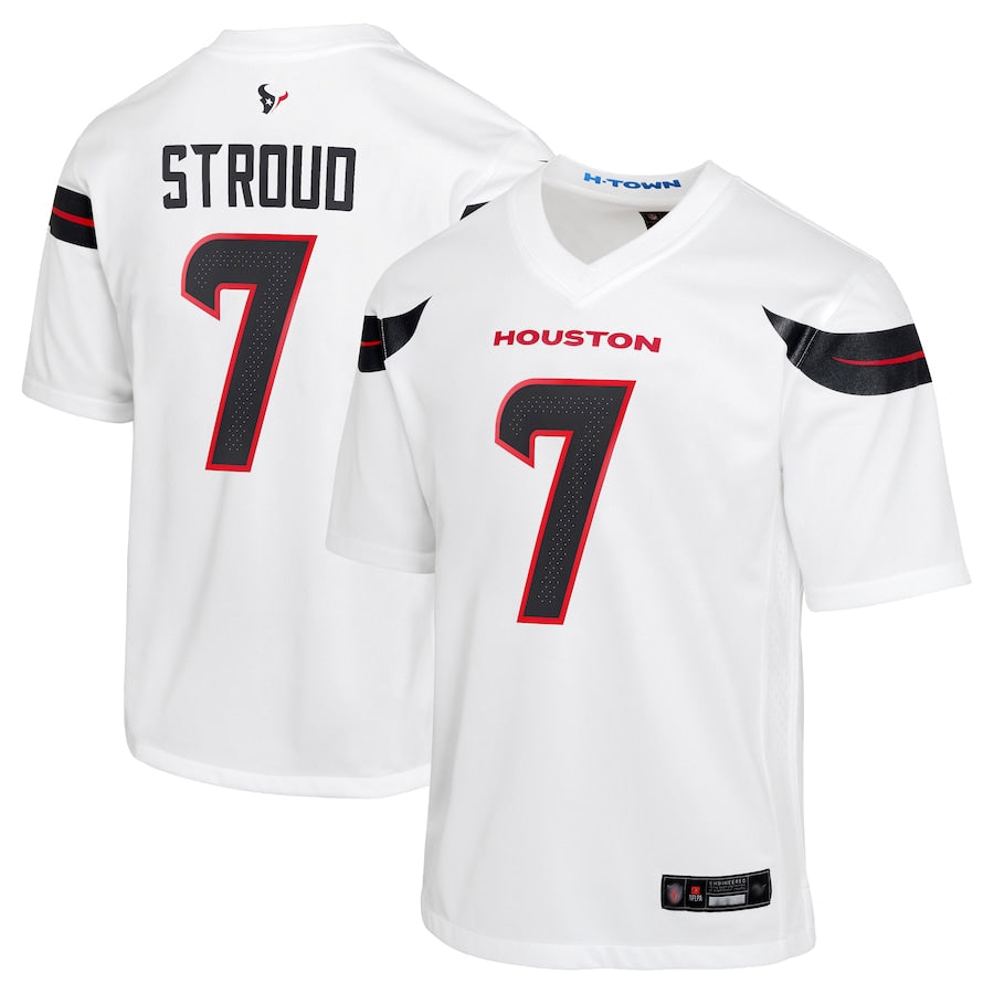 Yuxns H.Texans #7 C.J. Stroud Player White Game Stitched Jerseys
