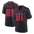 Yuxns H.Texans #81 Jayden Higgins Player Navy 2nd Alternate Home Game Stitched Jerseys