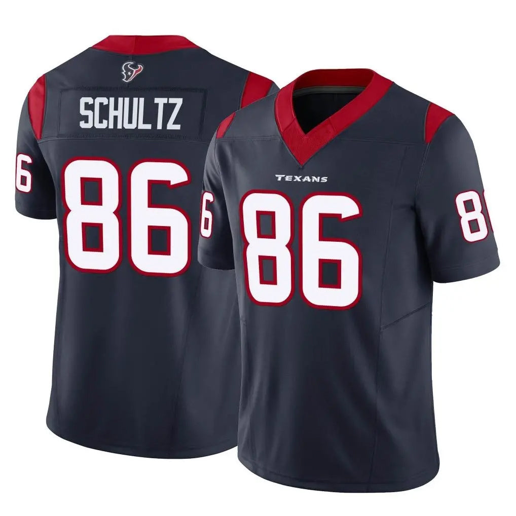 Yuxns H.Texans #86 Dalton Schultz Player Navy Limited Vapor F.U.S.E. Home Game Stitched Jerseys